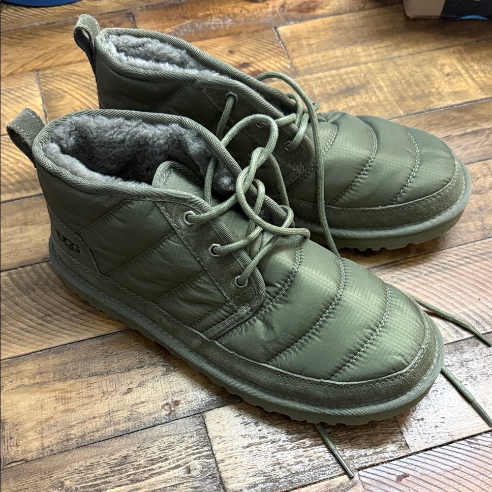 UGG Green Quilted Boots